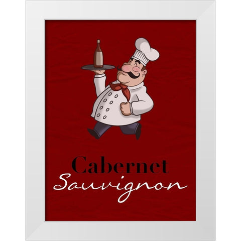 Cabernet White Modern Wood Framed Art Print by Prime, Marcus
