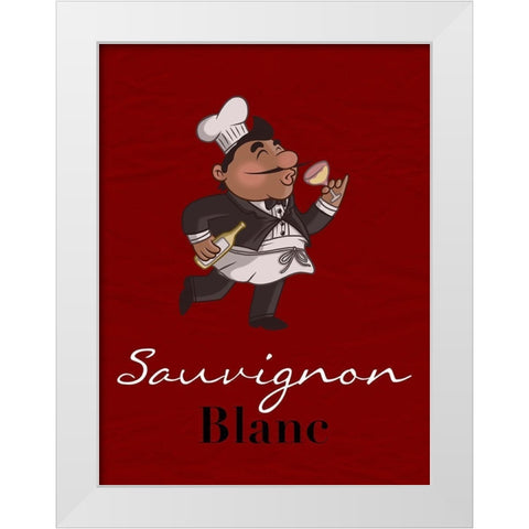 Sauvignon Blanc White Modern Wood Framed Art Print by Prime, Marcus