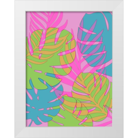 Funky Jungle 1 White Modern Wood Framed Art Print by Prime, Marcus