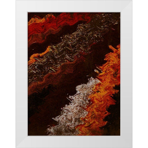 Spicy Warp White Modern Wood Framed Art Print by Prime, Marcus