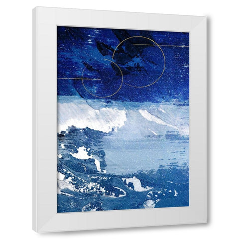 Infinity Indigo 2 White Modern Wood Framed Art Print by Prime, Marcus