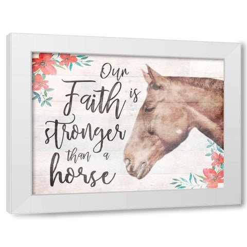 Strong Faith 1 White Modern Wood Framed Art Print by Prime, Marcus