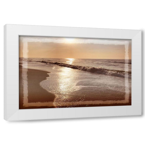 Ocean Window White Modern Wood Framed Art Print by Prime, Marcus