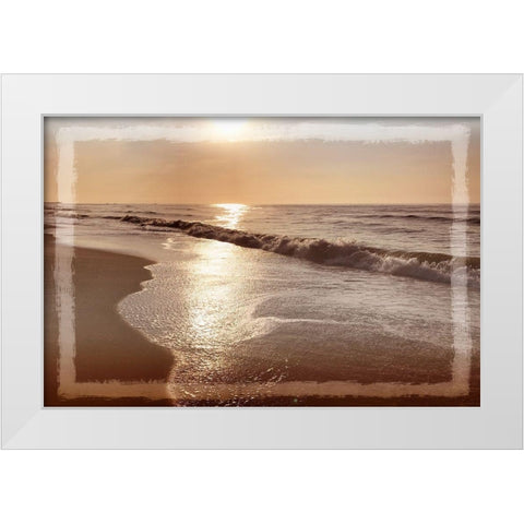 Ocean Window White Modern Wood Framed Art Print by Prime, Marcus