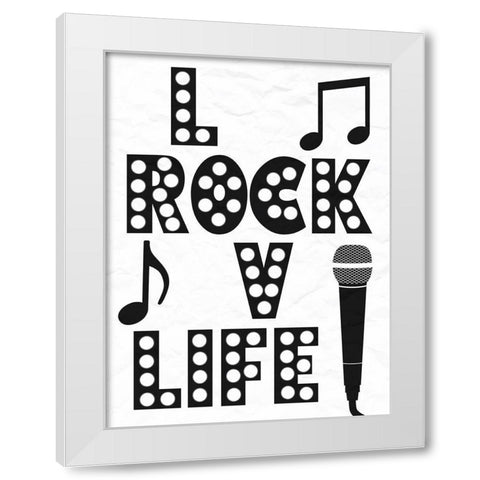 Rock Life White Modern Wood Framed Art Print by Prime, Marcus