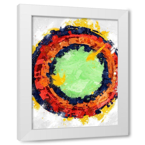 Crayon Blast White Modern Wood Framed Art Print by Prime, Marcus
