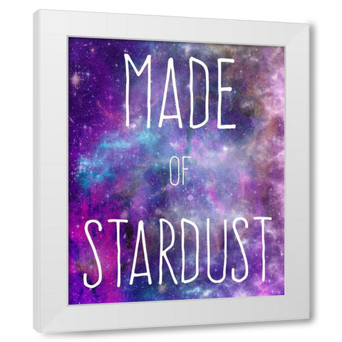 Made Of Stardust White Modern Wood Framed Art Print by Prime, Marcus