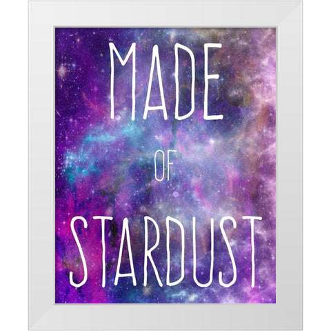 Made Of Stardust White Modern Wood Framed Art Print by Prime, Marcus
