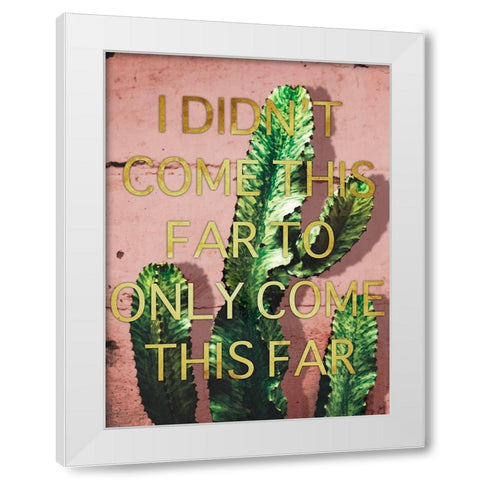 Come This Far White Modern Wood Framed Art Print by Prime, Marcus
