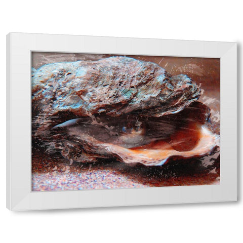 Shiny Oyster 2 White Modern Wood Framed Art Print by Prime, Marcus