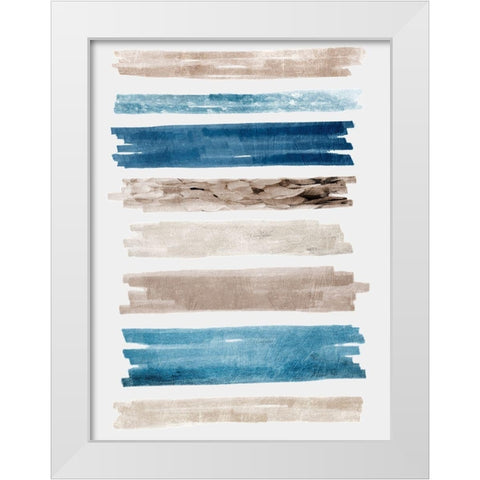 Wonder Rolling Streaks White Modern Wood Framed Art Print by Prime, Marcus
