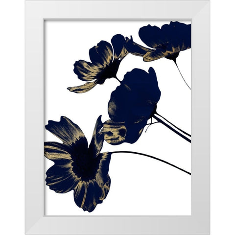 Indigo Shine 1 White Modern Wood Framed Art Print by Prime, Marcus