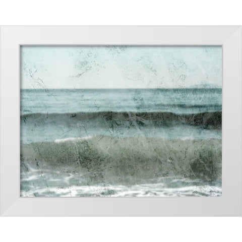 Distressed Ocean 1 White Modern Wood Framed Art Print by Prime, Marcus