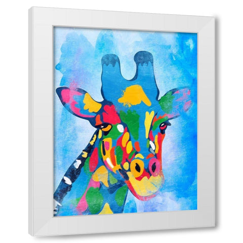 Colorful Safari 1 White Modern Wood Framed Art Print by Prime, Marcus