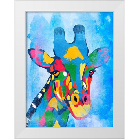 Colorful Safari 1 White Modern Wood Framed Art Print by Prime, Marcus