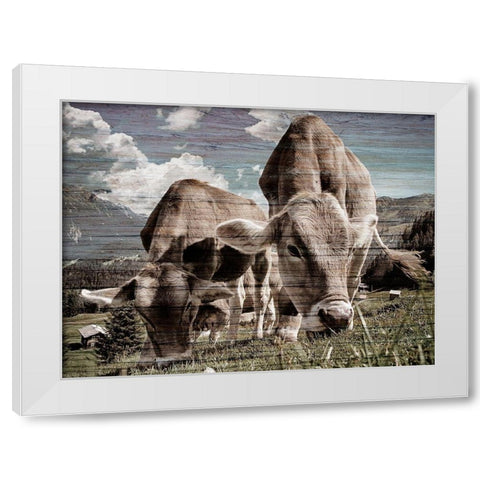 Loving Meal 1 White Modern Wood Framed Art Print by Prime, Marcus
