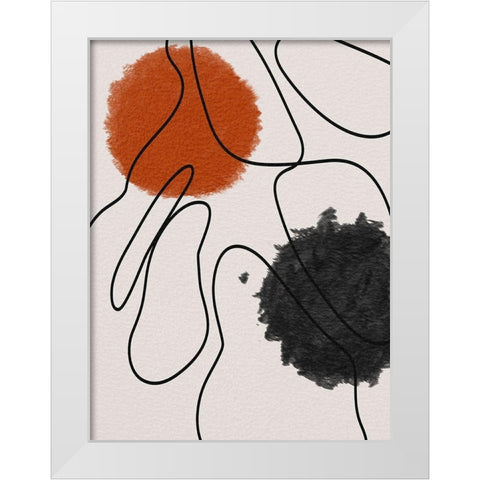 Scribble Dribble 1 White Modern Wood Framed Art Print by Prime, Marcus