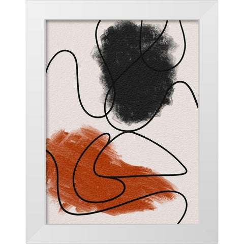 Scribble Dribble 2 White Modern Wood Framed Art Print by Prime, Marcus
