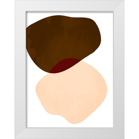 Rubbing Rocks 1 White Modern Wood Framed Art Print by Prime, Marcus
