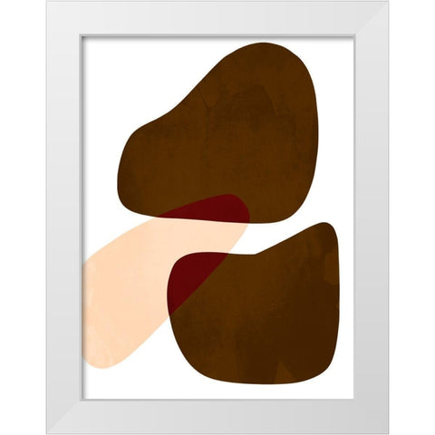 Rubbing Rocks 2 White Modern Wood Framed Art Print by Prime, Marcus
