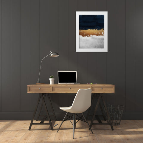 Glitzy Strike 1 White Modern Wood Framed Art Print by Prime, Marcus