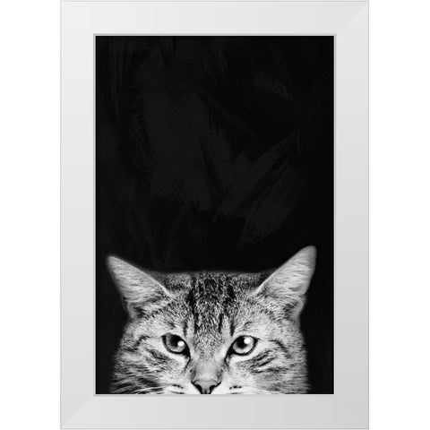 Sneaky Stare 1 White Modern Wood Framed Art Print by Prime, Marcus