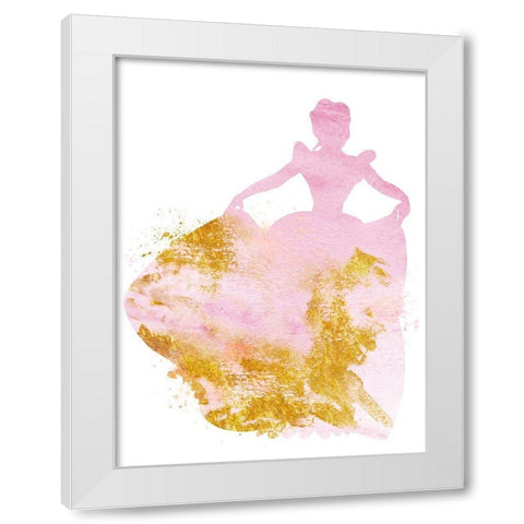 Princess Power 1 White Modern Wood Framed Art Print by Prime, Marcus