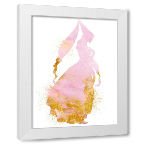 Princess Power 2 White Modern Wood Framed Art Print by Prime, Marcus