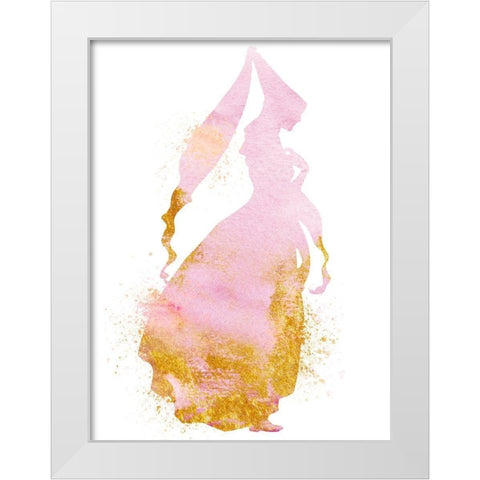 Princess Power 2 White Modern Wood Framed Art Print by Prime, Marcus