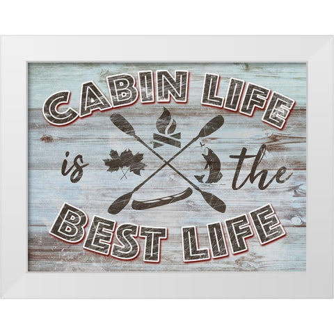 Best Cabin Life 1 White Modern Wood Framed Art Print by Prime, Marcus