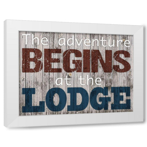Adventure Lodge 1 White Modern Wood Framed Art Print by Prime, Marcus