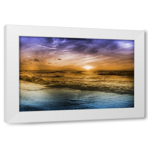 Striking Sunrise 1 White Modern Wood Framed Art Print by Prime, Marcus