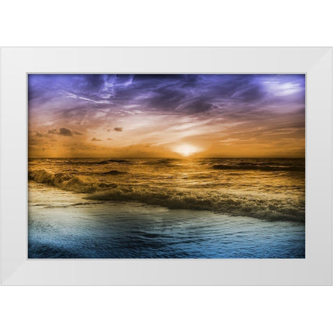 Striking Sunrise 1 White Modern Wood Framed Art Print by Prime, Marcus
