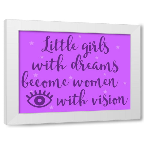 Girls With Vision 1 White Modern Wood Framed Art Print by Prime, Marcus