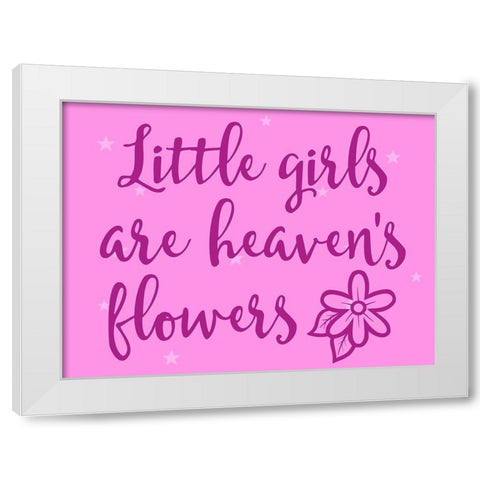 Heavens Flowers 1 White Modern Wood Framed Art Print by Prime, Marcus