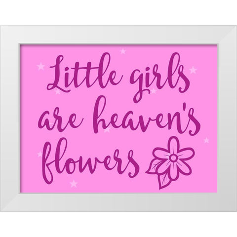 Heavens Flowers 1 White Modern Wood Framed Art Print by Prime, Marcus