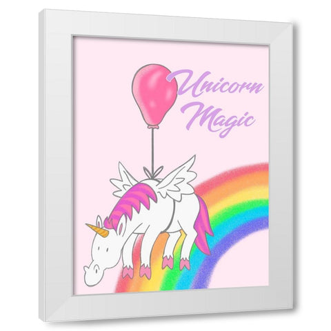 Unicorn Magic 1 White Modern Wood Framed Art Print by Prime, Marcus