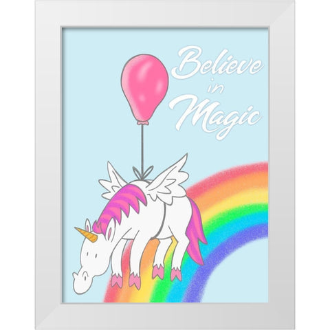 Believe In Magic 1 White Modern Wood Framed Art Print by Prime, Marcus