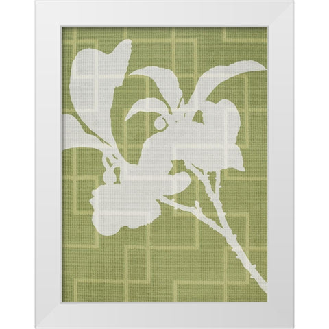 Textile Botanicals 2 White Modern Wood Framed Art Print by Prime, Marcus