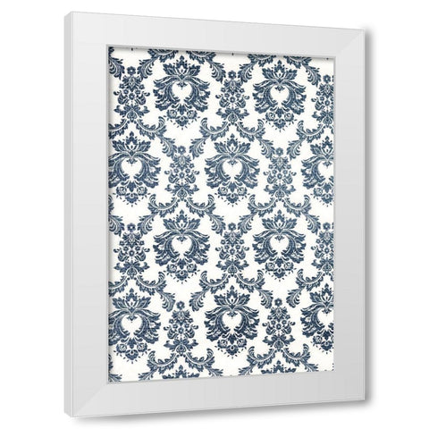 Descending Flourish 1 White Modern Wood Framed Art Print by Prime, Marcus