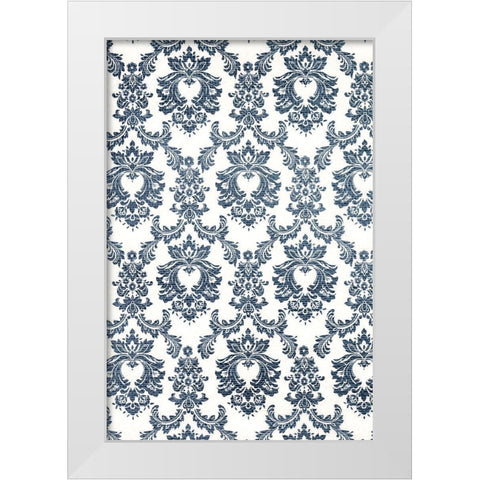 Descending Flourish 1 White Modern Wood Framed Art Print by Prime, Marcus