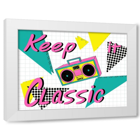 Keep It Classic 1 White Modern Wood Framed Art Print by Prime, Marcus