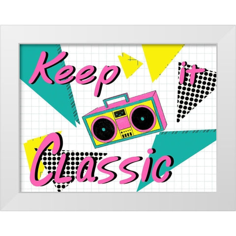 Keep It Classic 1 White Modern Wood Framed Art Print by Prime, Marcus