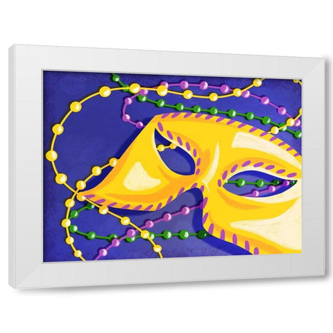 Mardi Gras 2 White Modern Wood Framed Art Print by Prime, Marcus