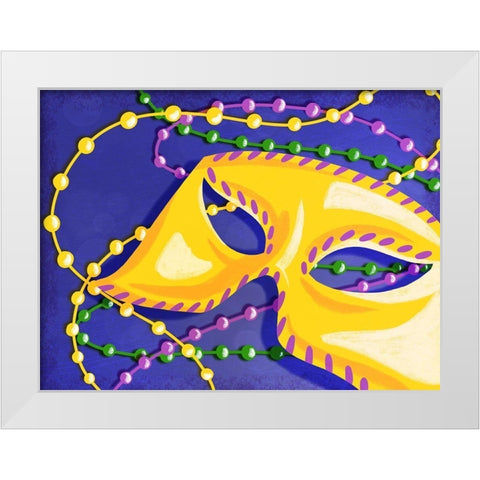 Mardi Gras 2 White Modern Wood Framed Art Print by Prime, Marcus