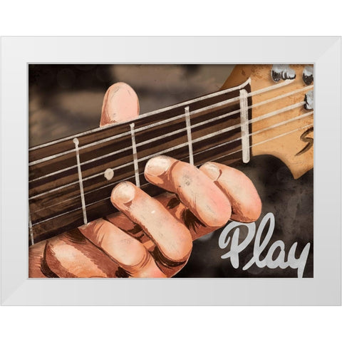 Soul Play White Modern Wood Framed Art Print by Prime, Marcus