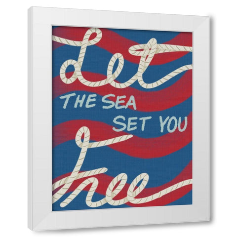 Sea Free 1 White Modern Wood Framed Art Print by Prime, Marcus