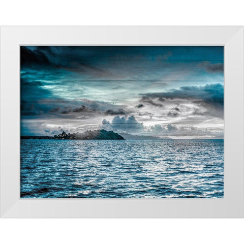 Magestic Island 1 White Modern Wood Framed Art Print by Prime, Marcus