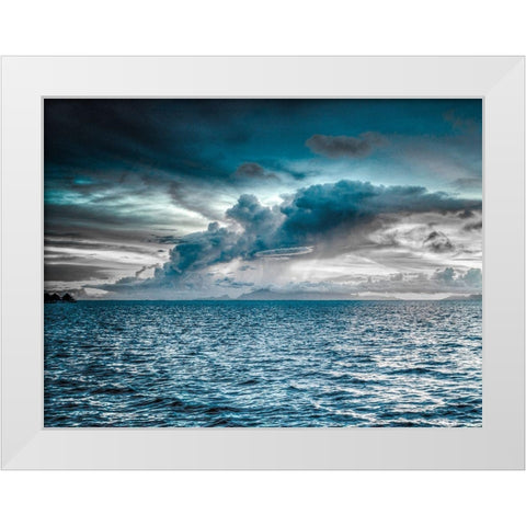 Magestic Island 2 White Modern Wood Framed Art Print by Prime, Marcus