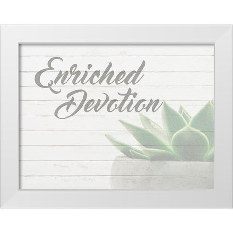 Enriched Devotion 1 White Modern Wood Framed Art Print by Prime, Marcus